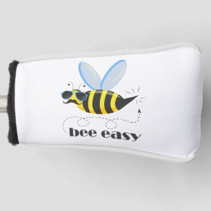 Bienenfigur mit Schnurrbart-Sonnenbrille Bee Easy Golf Headcover