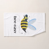 Bienenfigur mit Schnurrbart-Sonnenbrille Bee Easy Handtuch (Handtuch)