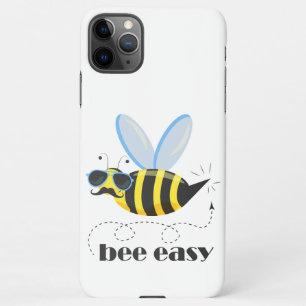 Bienenfigur mit Schnurrbart-Sonnenbrille Bee Easy iPhone 11Pro Max Hülle