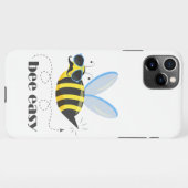 Bienenfigur mit Schnurrbart-Sonnenbrille Bee Easy iPhone Hülle (Rückseite (Horizontal))