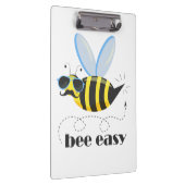 Bienenfigur mit Schnurrbart-Sonnenbrille Bee Easy Klemmbrett (Rechts)