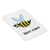 Bienenfigur mit Schnurrbart-Sonnenbrille Bee Easy Magnet (Rechte Seite)