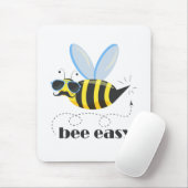 Bienenfigur mit Schnurrbart-Sonnenbrille Bee Easy Mousepad (Mit Mouse)
