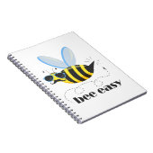 Bienenfigur mit Schnurrbart-Sonnenbrille Bee Easy Notizblock (Rechte Seite)