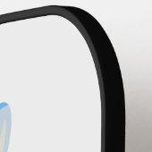 Bienenfigur mit Schnurrbart-Sonnenbrille Bee Easy Pickleball Schläger (Linke Seite)