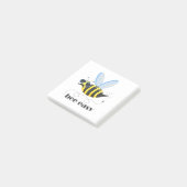 Bienenfigur mit Schnurrbart-Sonnenbrille Bee Easy Post-it Klebezettel (angewinkelt)