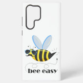 Bienenfigur mit Schnurrbart-Sonnenbrille Bee Easy Samsung Galaxy Hülle (Rückseite)