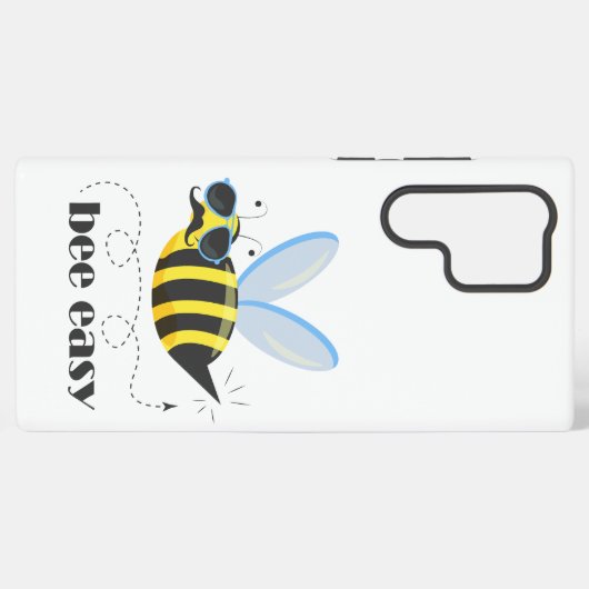 Bienenfigur mit Schnurrbart-Sonnenbrille Bee Easy Samsung Galaxy Hülle (Rückseite (Horizontal))