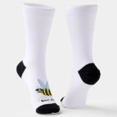 Bienenfigur mit Schnurrbart-Sonnenbrille Bee Easy Socken (Gewinkelt)