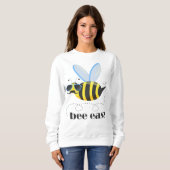 Bienenfigur mit Schnurrbart-Sonnenbrille Bee Easy Sweatshirt (Vorne ganz)