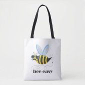 Bienenfigur mit Schnurrbart-Sonnenbrille Bee Easy Tasche (Vorderseite)