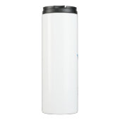 Bienenfigur mit Schnurrbart-Sonnenbrille Bee Easy Thermosbecher (Rückseite)