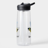 Bienenfigur mit Schnurrbart-Sonnenbrille Bee Easy Trinkflasche (Links)