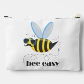 Bienenfigur mit Schnurrbart-Sonnenbrille Bee Easy Zubehörtasche (Rückseite)