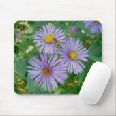 Bienenfliegen & Lila Asters Mousepad (Mit Mouse)