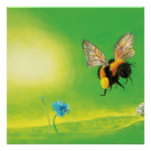 Bienenfliegerbild Poster (Vorderseite)