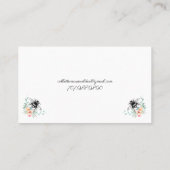 Bienenflora-Blumenkarte Visitenkarte (Rückseite)