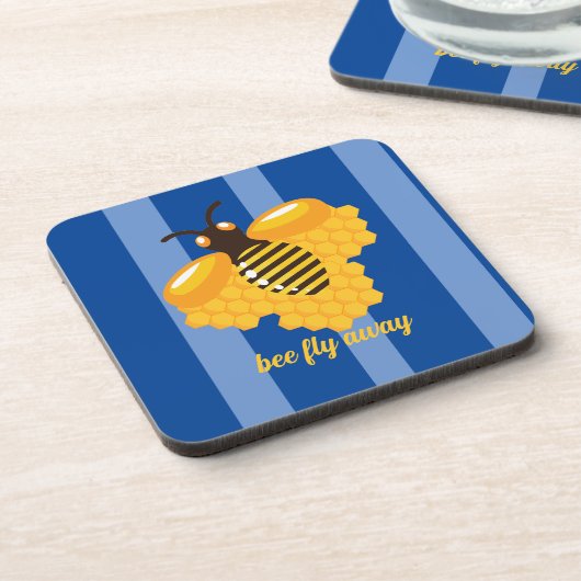 Bienenflug Getränkeuntersetzer (Linke Seite)