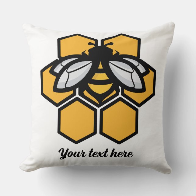 Bienenflug Kissen (Vorderseite)