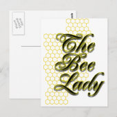 Bienenfrau Postkarte (Vorne/Hinten)
