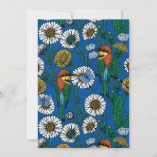 Bienenfresser auf blau