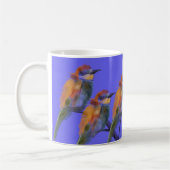 Bienenfresser auf blau kaffeetasse (Links)