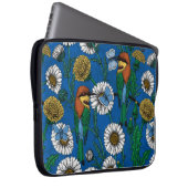 Bienenfresser auf blau laptopschutzhülle (Vorne Rechts)