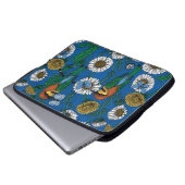 Bienenfresser auf blau laptopschutzhülle (Vorne Knopf)
