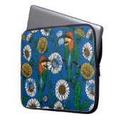 Bienenfresser auf blau laptopschutzhülle (Vorderseite Links)