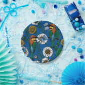 Bienenfresser auf blau pappteller (Party)