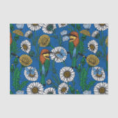 Bienenfresser auf blau seidenpapier (Vorderseite)