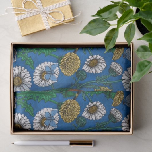 Bienenfresser auf blau seidenpapier (Geschenk)