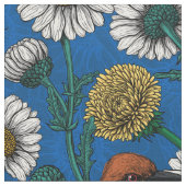 Bienenfresser auf blau stoff (Nahaufnahme)
