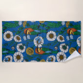 Bienenfresser auf blau strandtuch (Vorderseite)