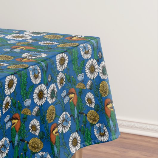 Bienenfresser auf blau tischdecke (Beispiel)