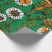 Bienenfresser auf einer Frühjahrswiese Geschenkpapier (Ecke)