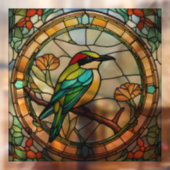 Bienenfresser Bird-Imitate aus festgeklemmtem Glas Fensteraufkleber (Blatt 2)