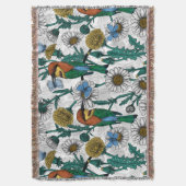 Bienenfresser, blaue Schmetterlinge und Gänse auf Decke (Vorderseite Vertikal)