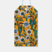 Bienenfresser, blaue Schmetterlinge und Gänse auf Geschenkanhänger (Rückseite)