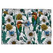 Bienenfresser, blaue Schmetterlinge und Gänse auf  Große Geschenktüte (Rückseite)