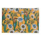 Bienenfresser, blaue Schmetterlinge und Gänse auf Kissenbezug (Rückseite-Links)