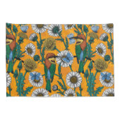 Bienenfresser, blaue Schmetterlinge und Gänse auf Kissenbezug (Rückseite-Rechts)