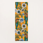 Bienenfresser, blaue Schmetterlinge und Gänse auf Yogamatte (Rückseite)