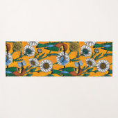 Bienenfresser, blaue Schmetterlinge und Gänse auf Yogamatte (Vorderseite (Horizontal))