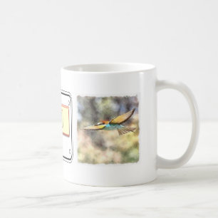 Bienenfresser im Flug Kaffeetasse