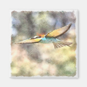 Bienenfresser im Flug Magnet