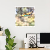 Bienenfresser im Flug Poster (Heimbüro)
