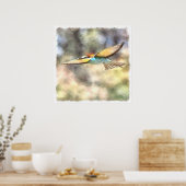 Bienenfresser im Flug Poster (Küche)