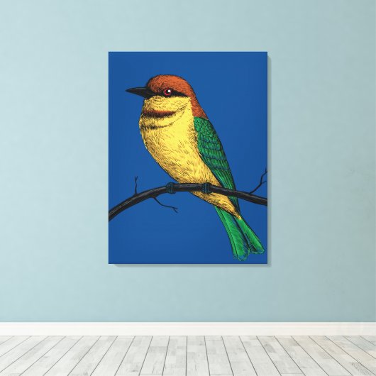 Bienenfresser Leinwanddruck (Insitu (Holzboden))