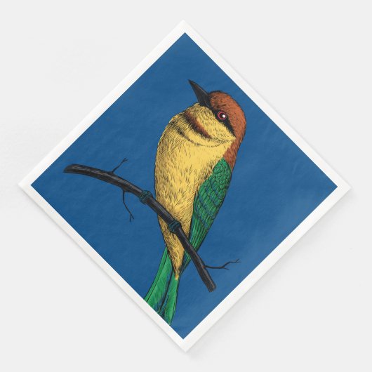 Bienenfresser Serviette (Ecke)